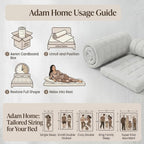 Adam Home Quilted Mattress Topper - Extra Deep with Corner Straps
