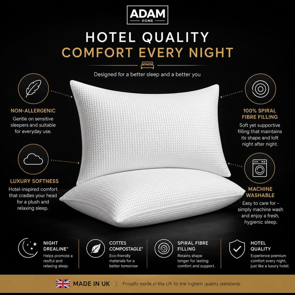 Adam Home Hotel Quality Textured Pillows