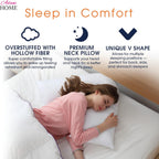 Adam Home V-Shaped Pillow with Pillowcase