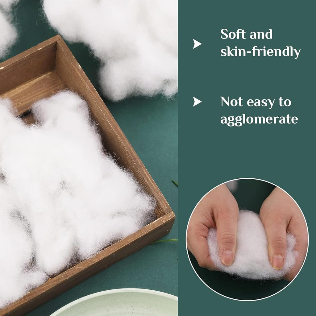 Adam Home Toy Stuffing (1 Kg) – 100% Virgin Hollowfibre, Hypoallergenic, Multipurpose Fill for Soft Toys, Pillows & Cushions