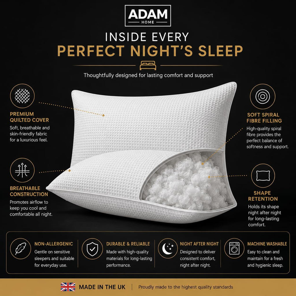 Adam Home Hotel Quality Textured Pillows