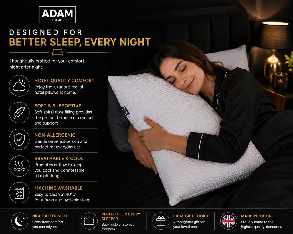 Adam Home Hotel Quality Textured Pillows