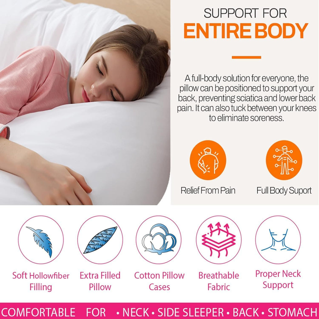 Adam Home V-Shaped Pillow with Pillowcase