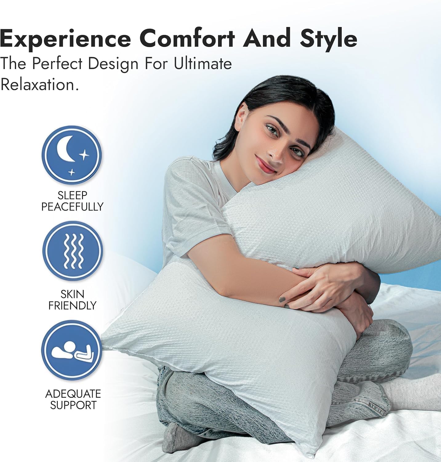 Adam Home Hotel Quality Textured Pillows