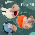 Adam Home Toy Stuffing (1 Kg) – 100% Virgin Hollowfibre, Hypoallergenic, Multipurpose Fill for Soft Toys, Pillows & Cushions