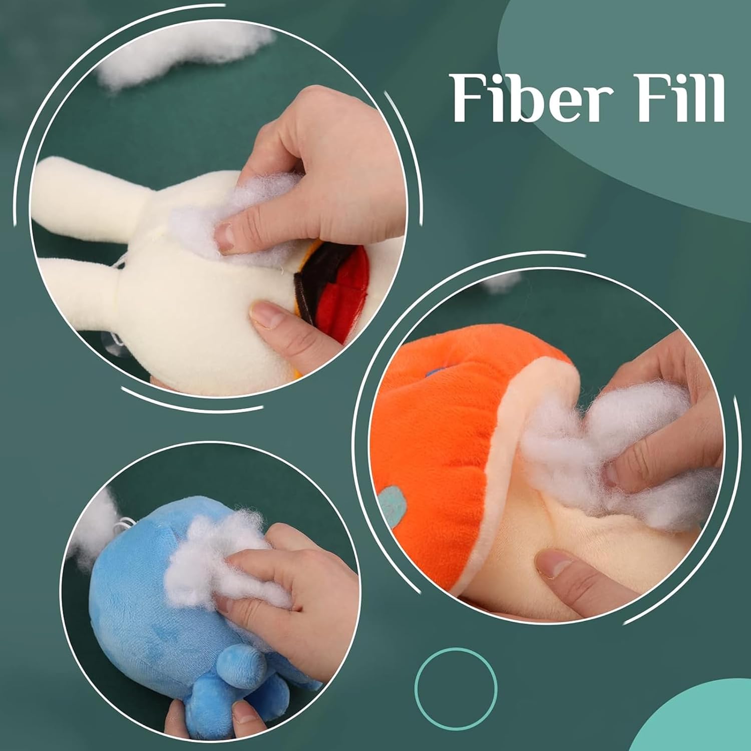 Adam Home Toy Stuffing (1 Kg) – 100% Virgin Hollowfibre, Hypoallergenic, Multipurpose Fill for Soft Toys, Pillows & Cushions