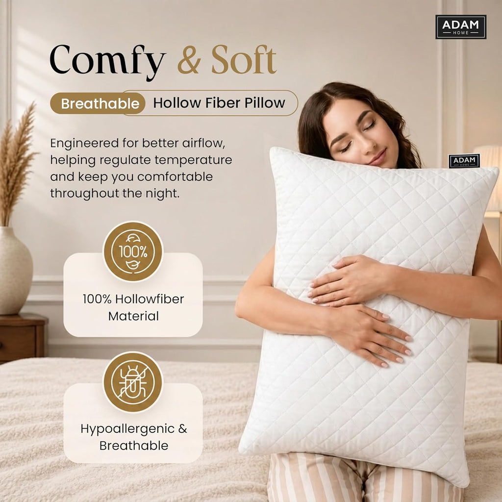 Adam Home Premium Quilted Pillows