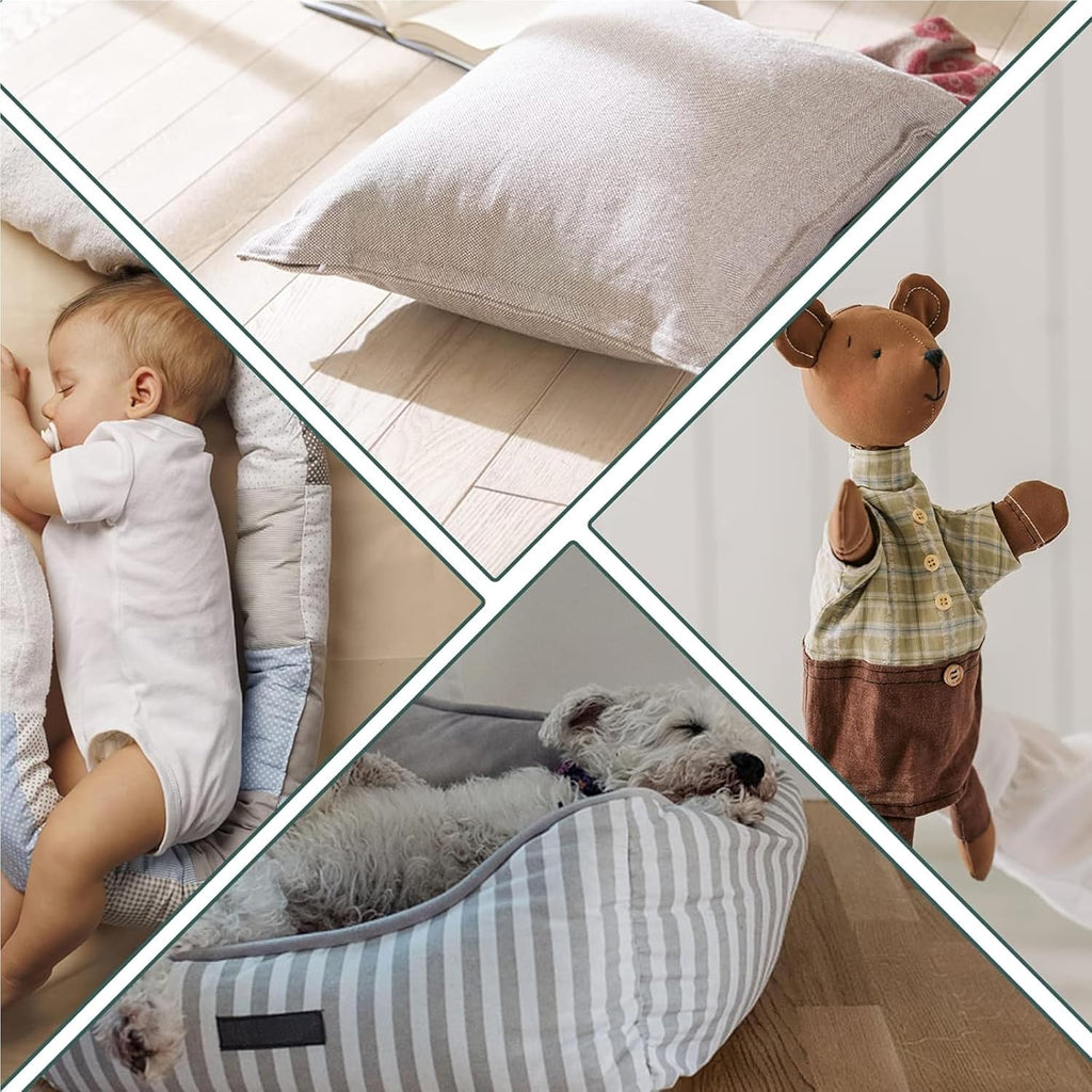 Adam Home Toy Stuffing (1 Kg) – 100% Virgin Hollowfibre, Hypoallergenic, Multipurpose Fill for Soft Toys, Pillows & Cushions