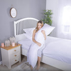 Adam Home Premium Hollowfiber Bolster Pillow (Single, 3FT) – Full Body, Orthopedic, Side Sleeper, Back & Neck Support, Pregnancy Pillow