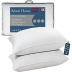 Adam Home Hotel Quality Pillows (2 Pack) – Side Sleeper, Quick Rebound, Dust Proof, Premium Filled