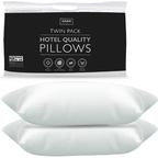 Adam Home Premium Hotel Pillows (2 Pack) – Bouncy Side Sleeper, Neck & Shoulder Support, Dust Proof, Breathable Cover, 48x74 cm, Made in UK