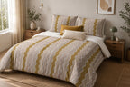 Stripe Duvet Cover Set – Abstract Wavy Stripe