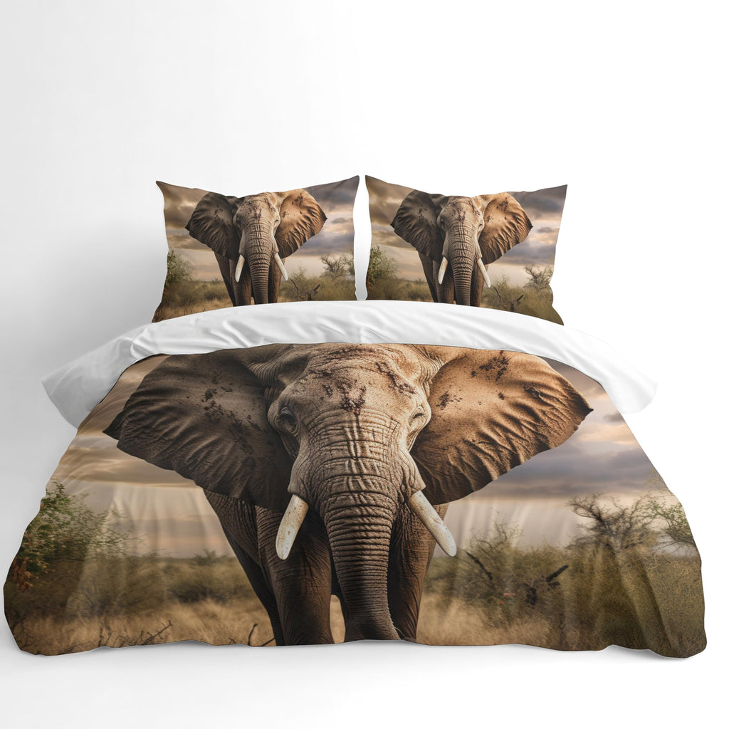 Wildlife Duvet Cover Set – African Elephant