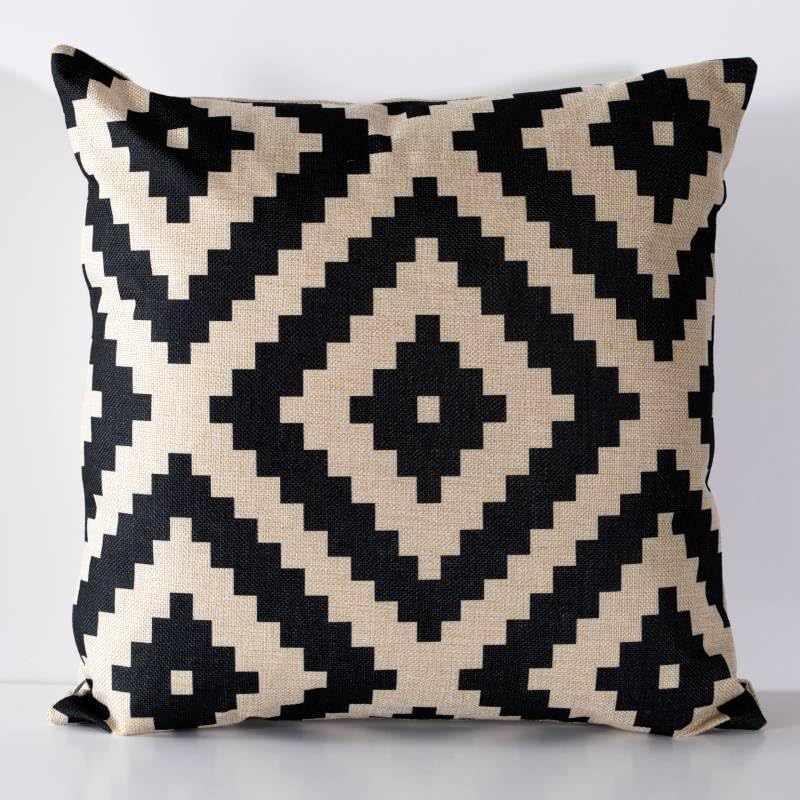 Printed Cushion Covers 45x45 cm – Artugal & Chevron, Pack of 4 Secondary image