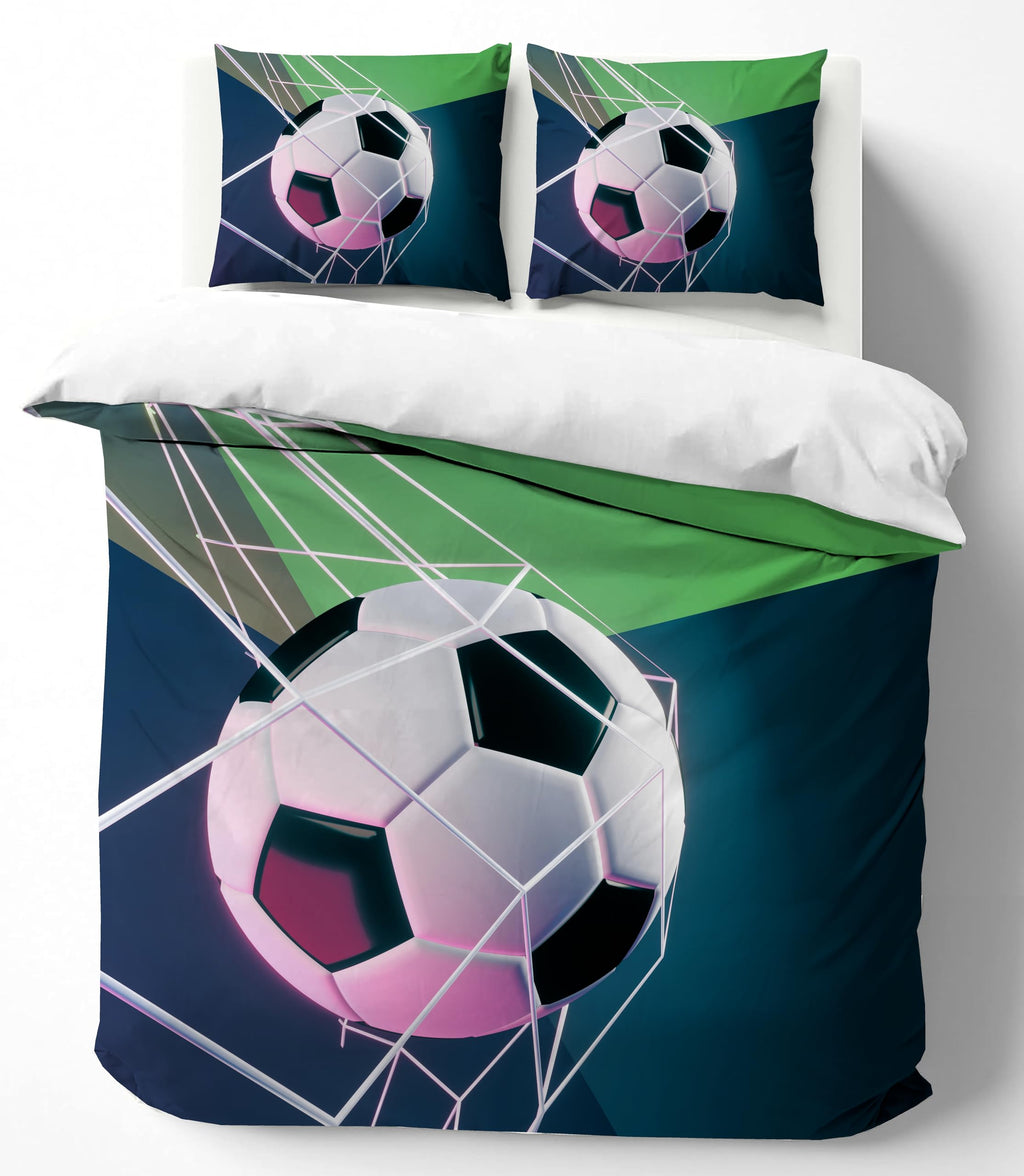 Football Duvet Cover Set – Ball Hitting Net