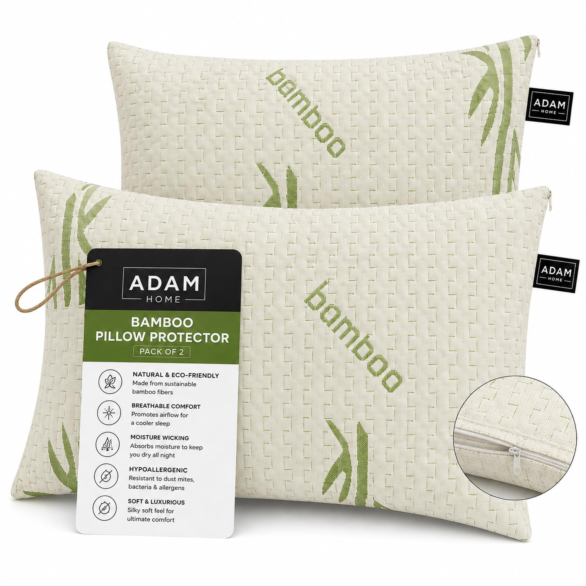 Quilted Pillow Protectors 50x75 cm – Bamboo Pillow Protectors