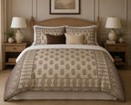Framed Heritage Duvet Cover Set – Beige Mocha