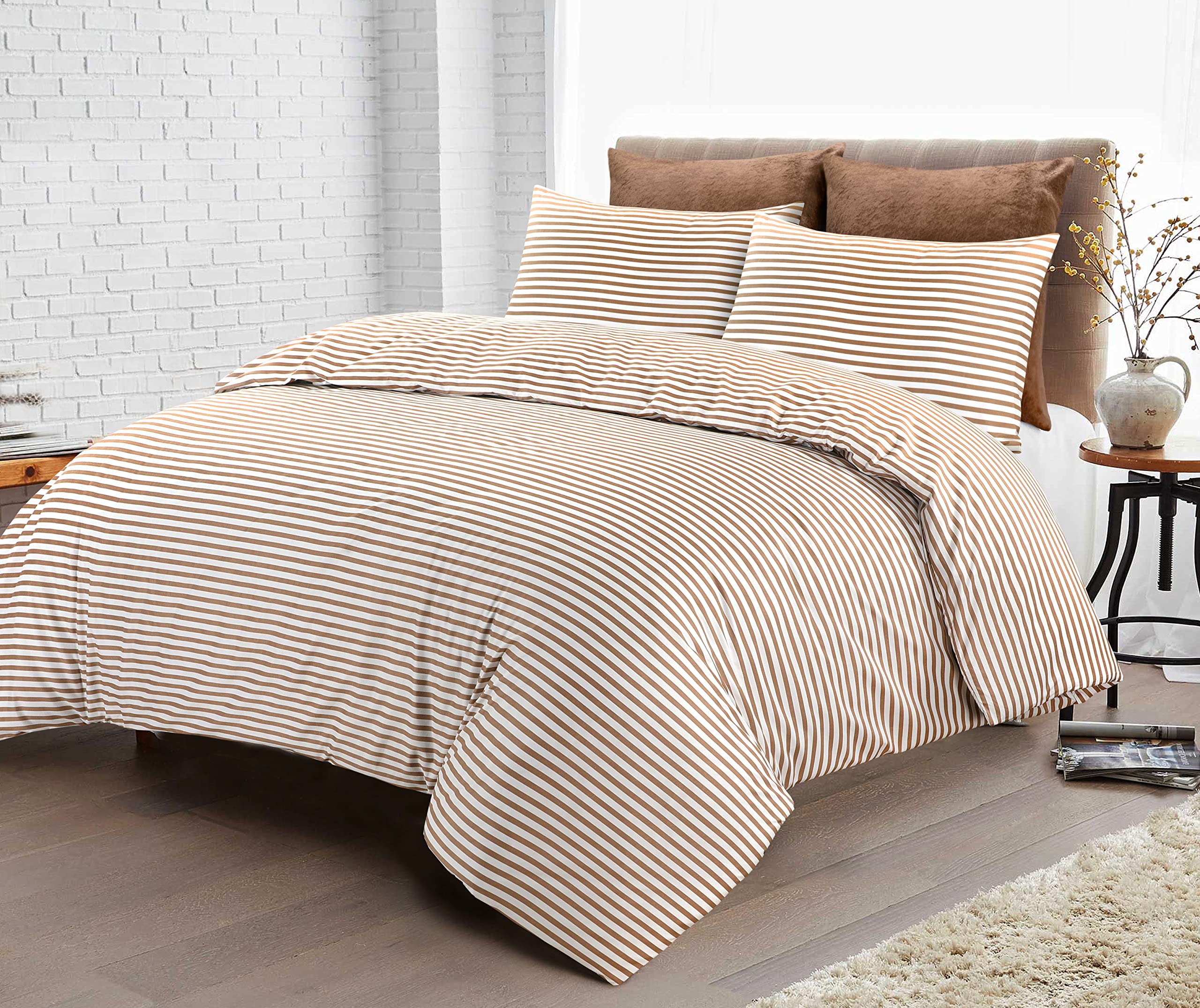 Plain Duvet Cover Set – Beige