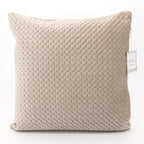 Quilted Velvet Cushion Covers 43x43 cm – Beige