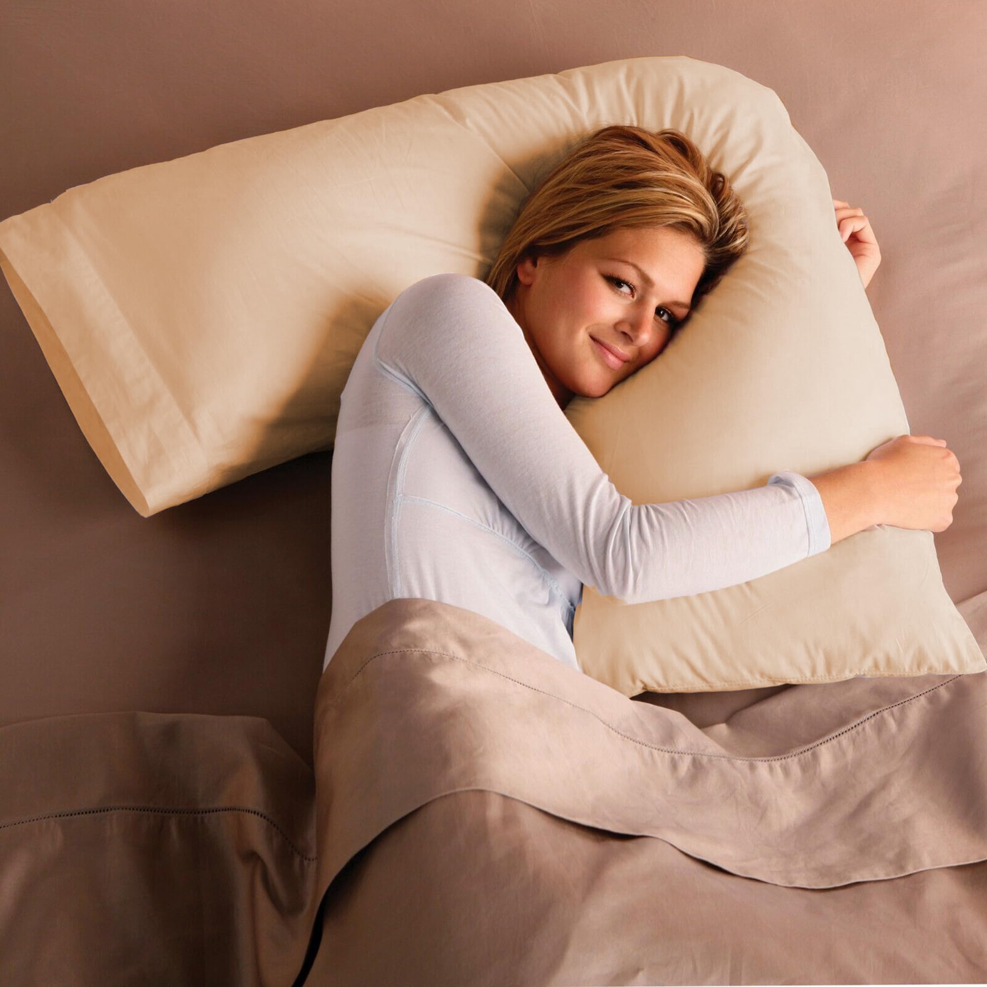 V Shaped Pillow with Pillowcase – 6 Colours Secondary image