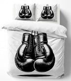 Boxing Gloves Duvet Cover Set – Black Boxing Gloves