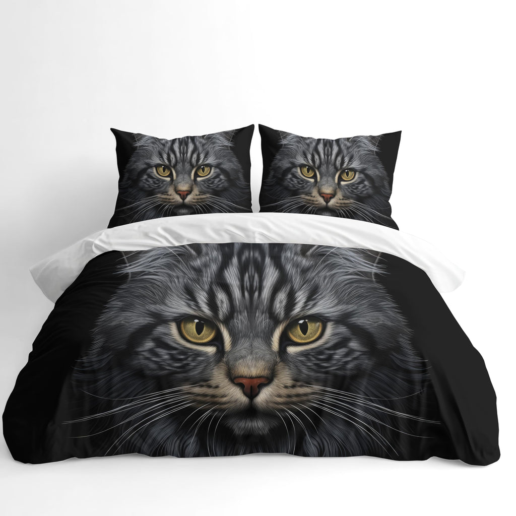 Cat Duvet Cover Set – Black Cat
