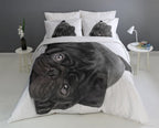 Dog Breed Duvet Cover Set – Black Pug