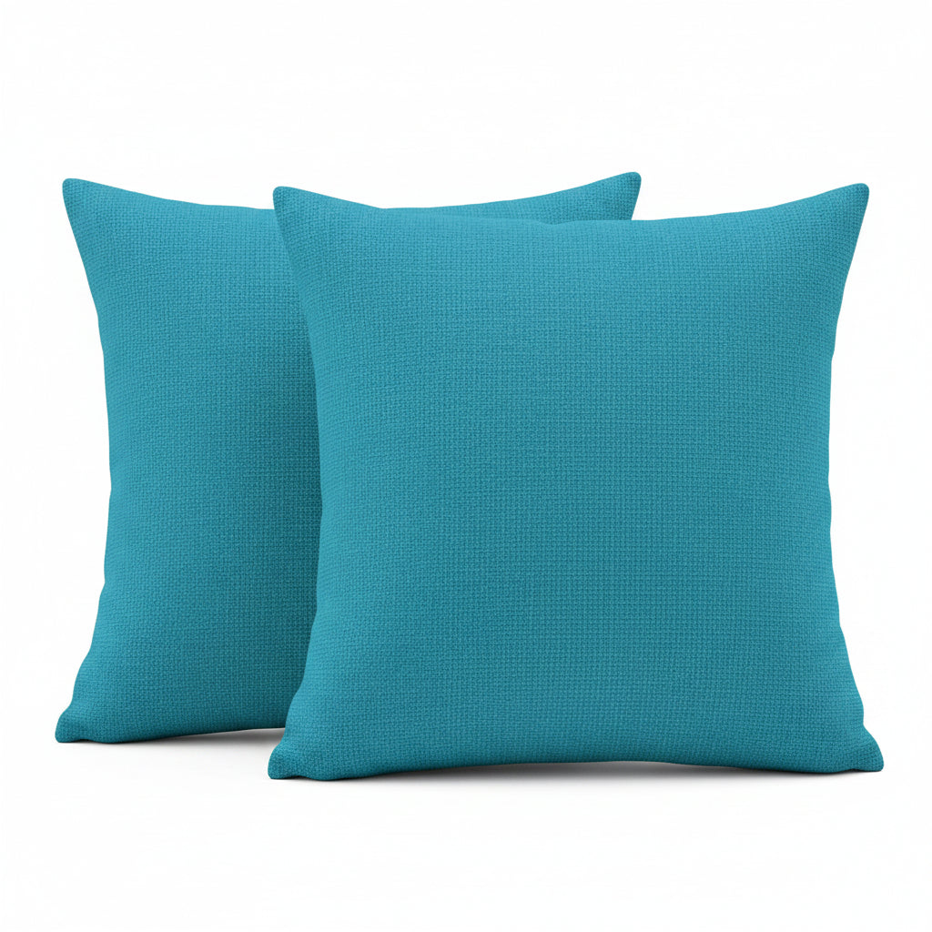 Oxford Cotton Cushion Covers 40-50 cm – Bluish Green