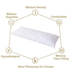 Bolster Pillow with Case – 8 Colours, 3ft to 6ft (view 2)