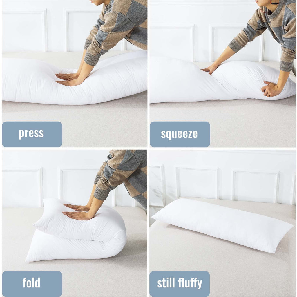 Bolster Pillow with Case – 8 Colours, 3ft to 6ft (view 4)