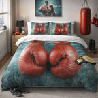 Boxing Gloves Duvet Cover Set – 8 Designs, Single to Emperor