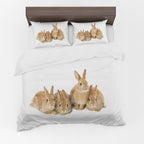 Animal Duvet Cover Set – Brown Rabbits