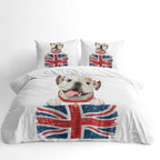 Dog Breed Duvet Cover Set – Bulldog UK Flag
