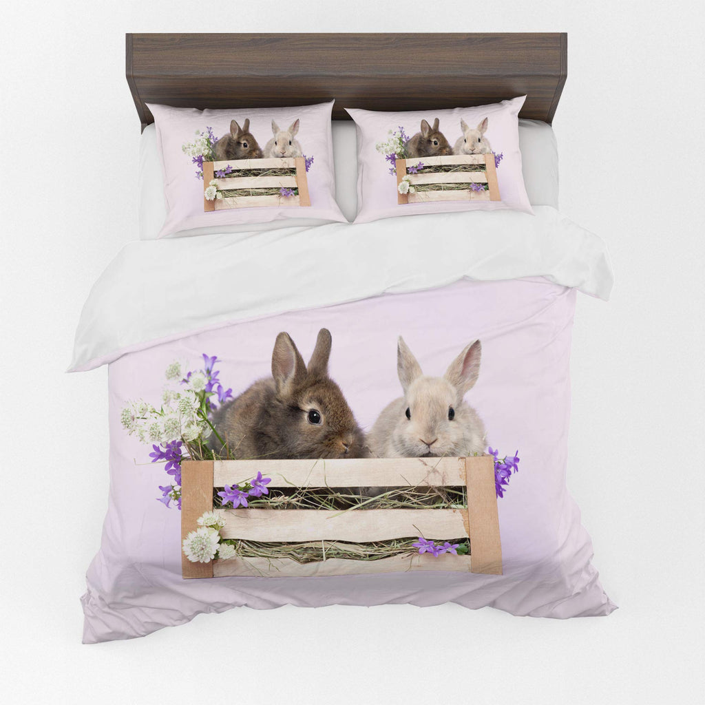 Animal Duvet Cover Set – Bunny Rabbits