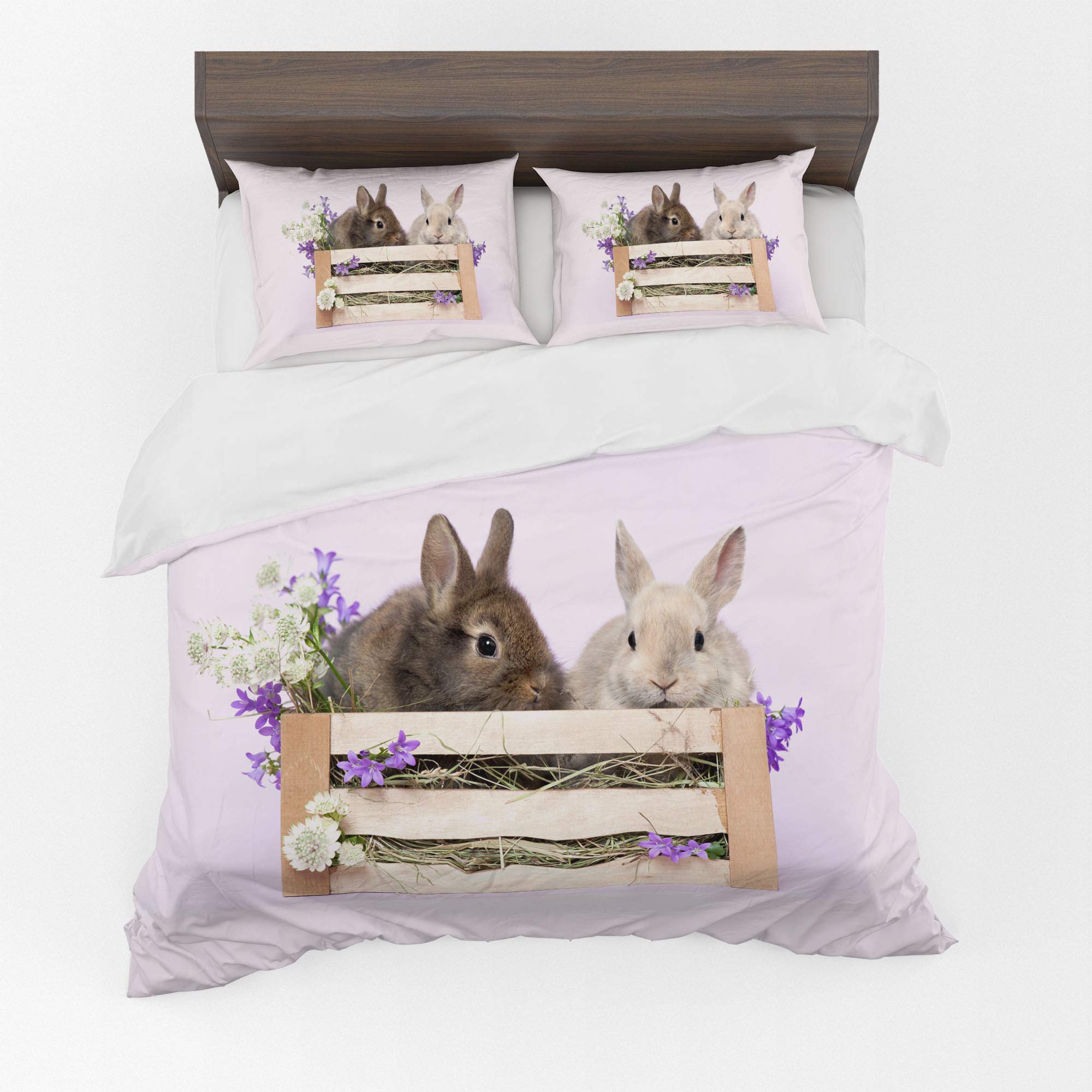 Animal Duvet Cover Set – Bunny Rabbits