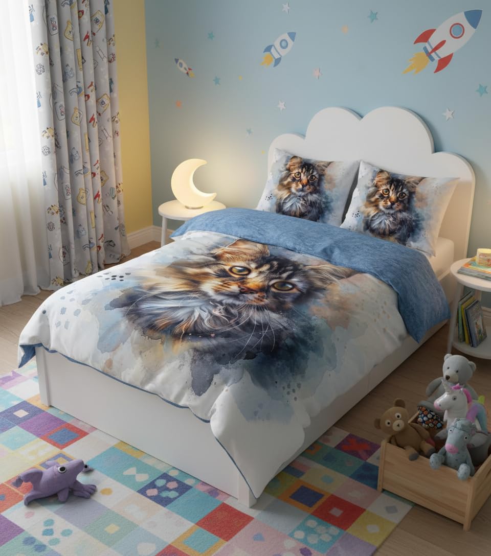 Cat Duvet Cover Set – 18 Designs, Single to Emperor (view 4)