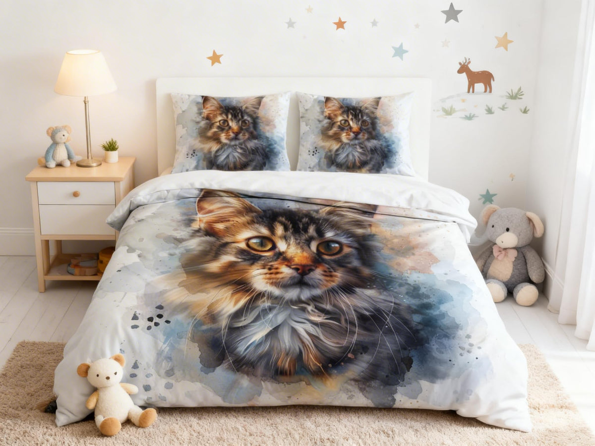 Cat Duvet Cover Set – 18 Designs, Single to Emperor