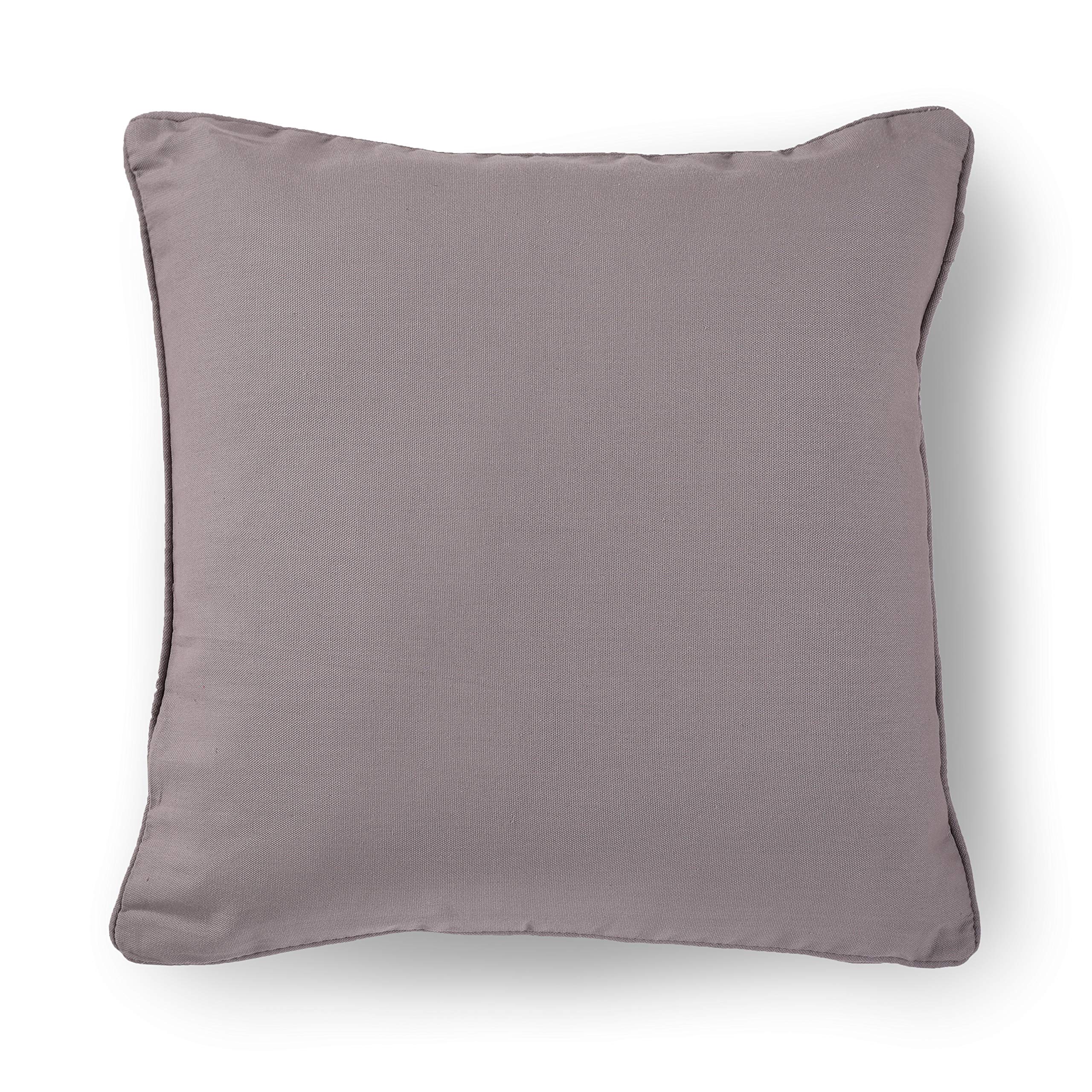 Cotton Cushion Cover 51x51 cm – Charcoal