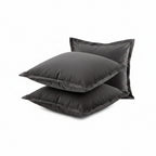 Dutch Velvet Cushion Covers 45x45 cm – Charcoal
