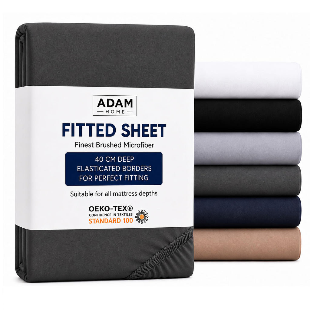 Extra Deep Fitted Sheet 40 cm – Charcoal