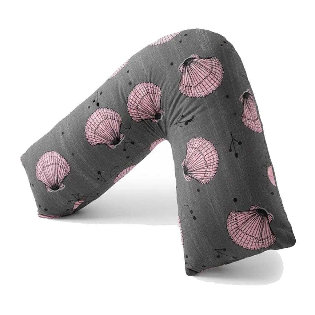 V Shaped Pillow with Pillowcase – Charcoal