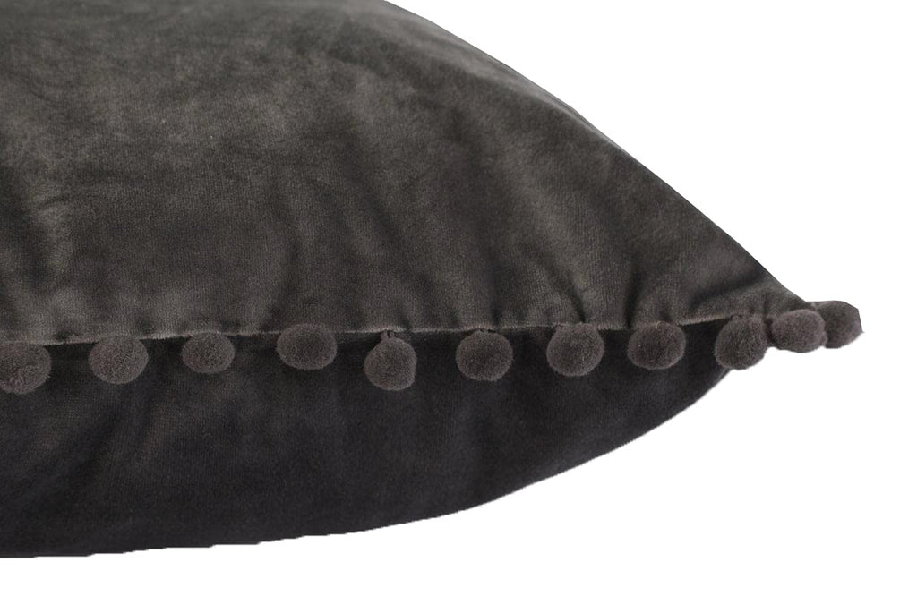 Charcoal Velvet Cushion Covers 45x45 cm – Packs of 2 & 4 (view 3)