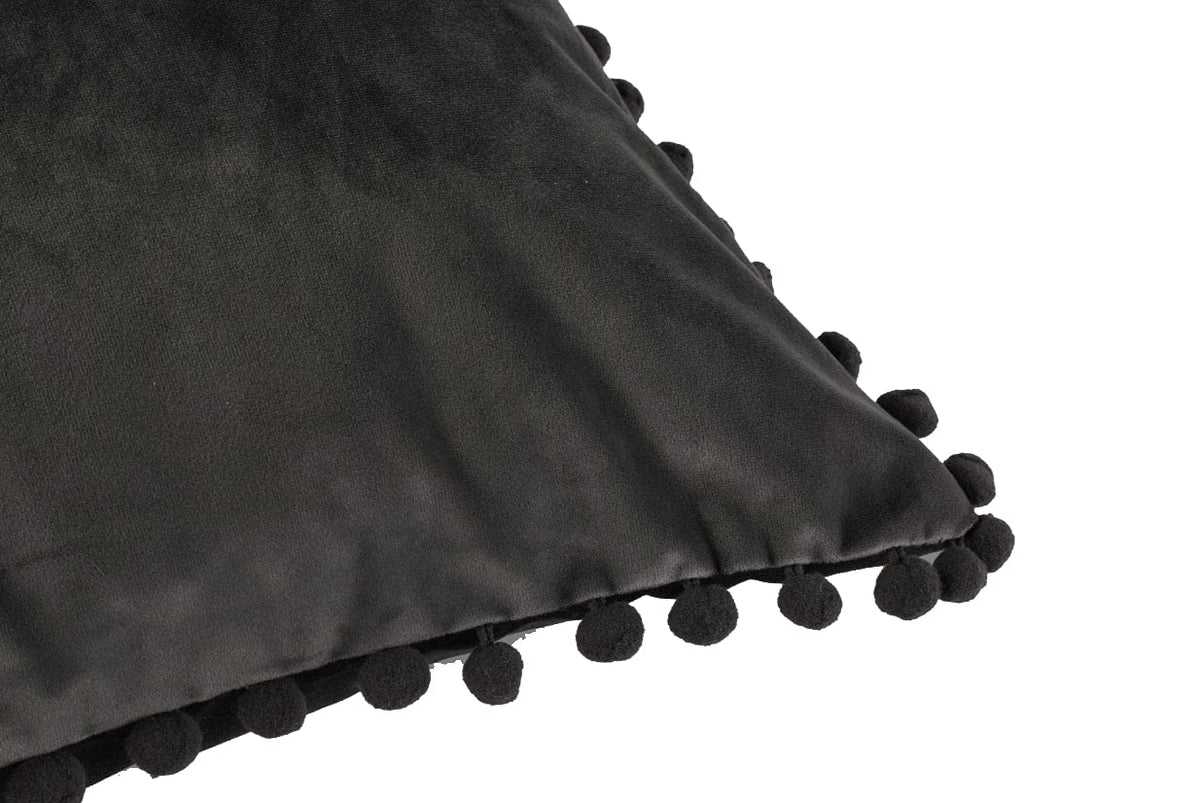 Charcoal Velvet Cushion Covers 45x45 cm – Packs of 2 & 4 (view 4)