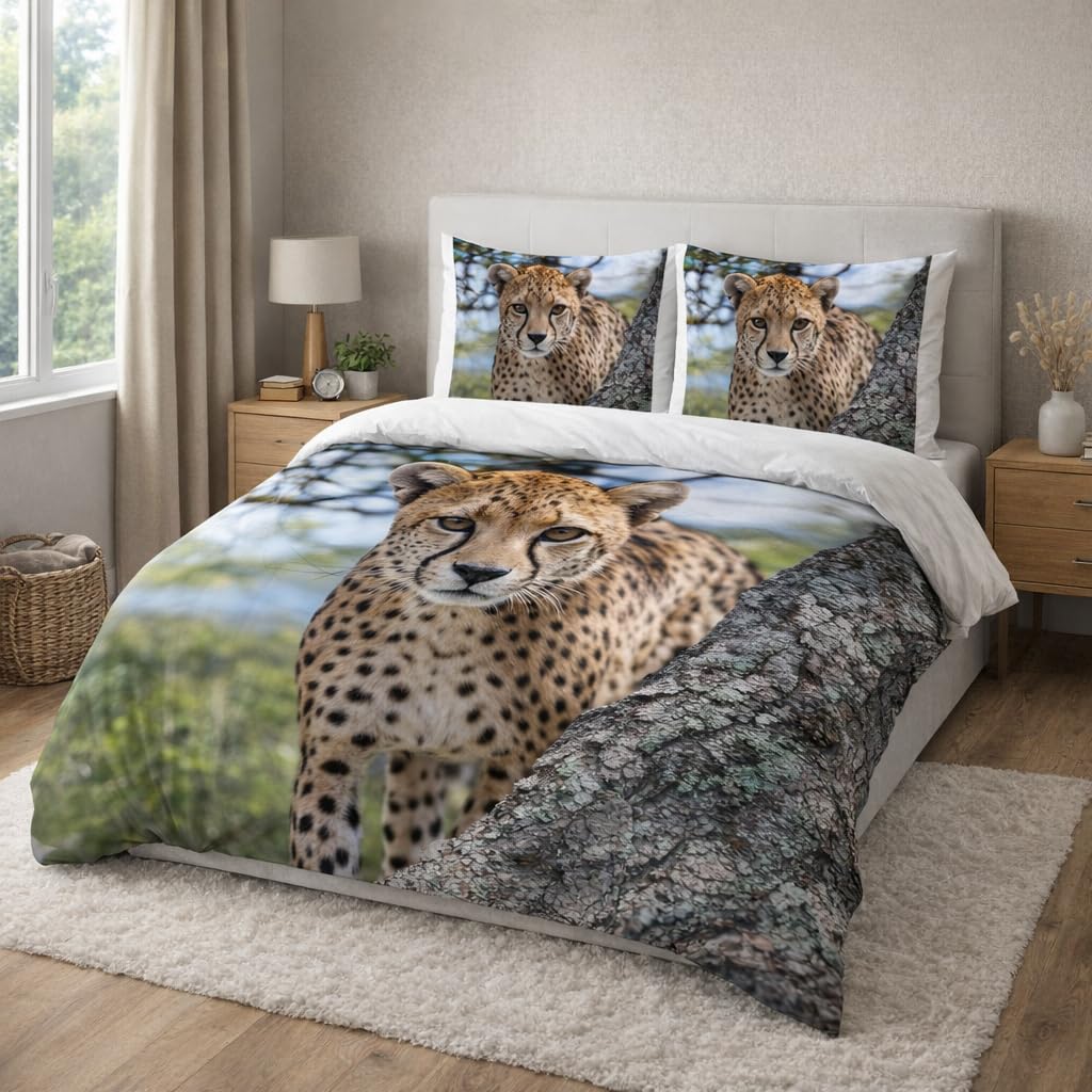 Wildlife Duvet Cover Set – Cheetah