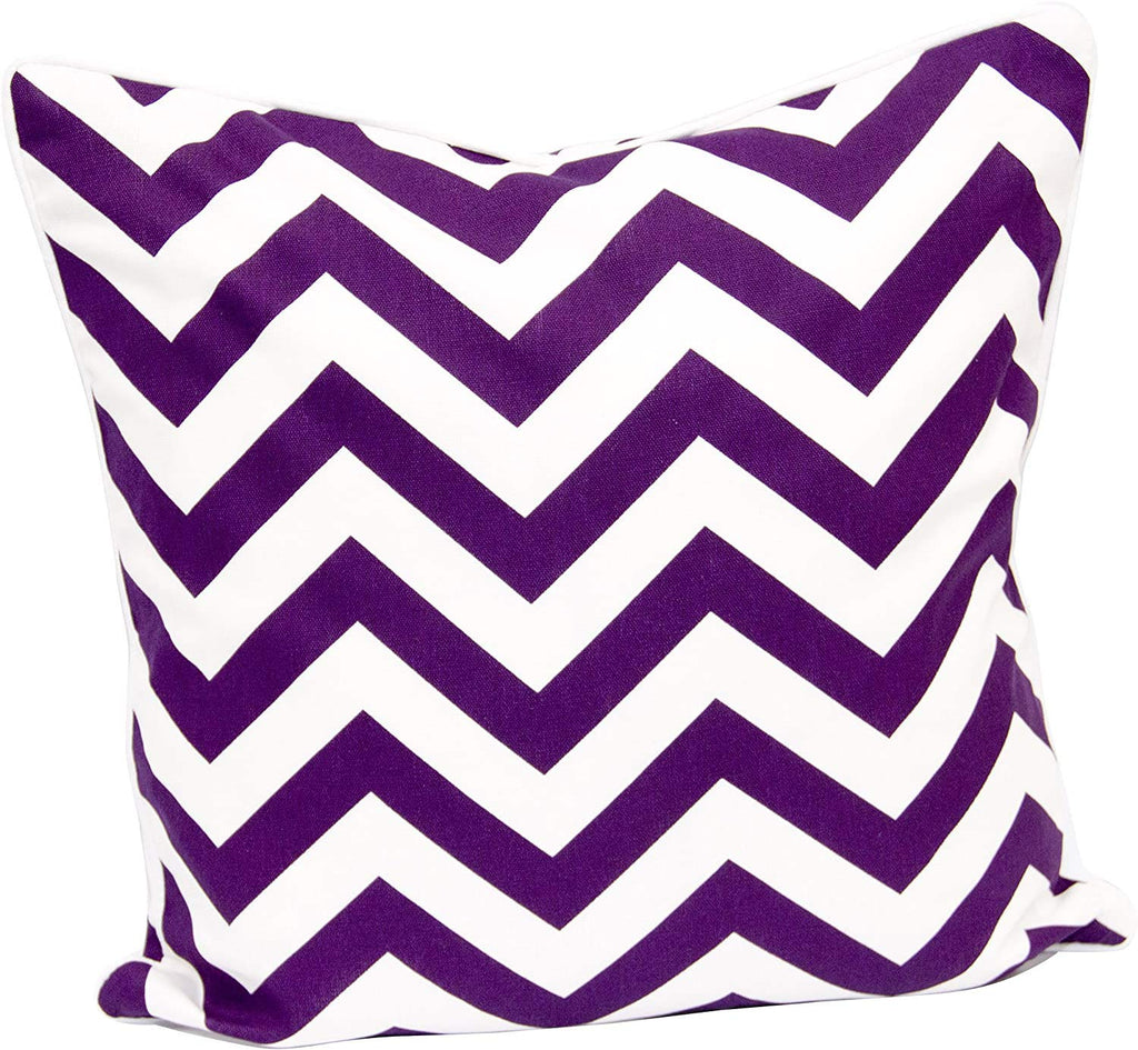 Chevron Cushion Covers 45x45 cm – Chevron Aubergine