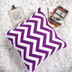 Chevron Cushion Covers 45x45 cm – Chevron Aubergine