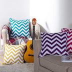 Chevron Cushion Covers 45x45 cm – 4 Colours, Packs of 2 & 4 (view 2)