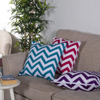 Chevron Cushion Covers 45x45 cm – 4 Colours, Packs of 2 & 4 (view 3)