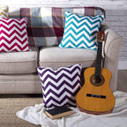 Chevron Cushion Covers 45x45 cm – 4 Colours, Packs of 2 & 4 (view 4)