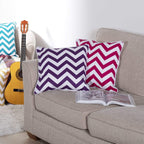 Chevron Cushion Covers 45x45 cm – 4 Colours, Packs of 2 & 4